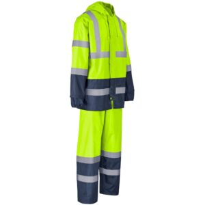 Torrent Two-Tone Hi-Viz Ref Polyester/PVC Rainsuit – Lime
