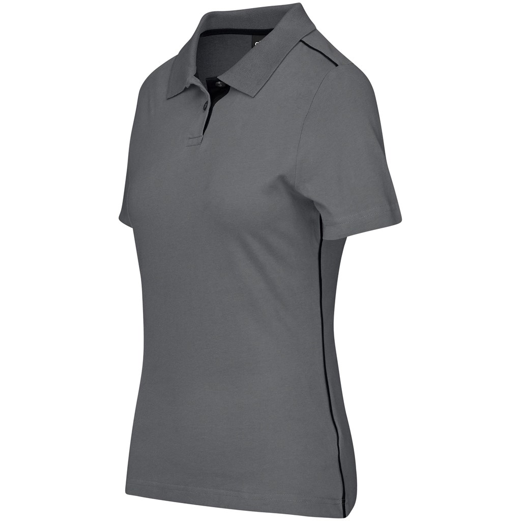Ladies Galway Golf Shirt - Grey - Image 2