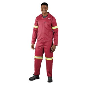Trade Polycotton Conti Suit – Reflective Arms & Legs – Yellow Tape