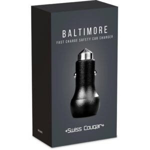 Swiss Cougar Baltimore 2 -in-1 Fast Car Charger & Tool