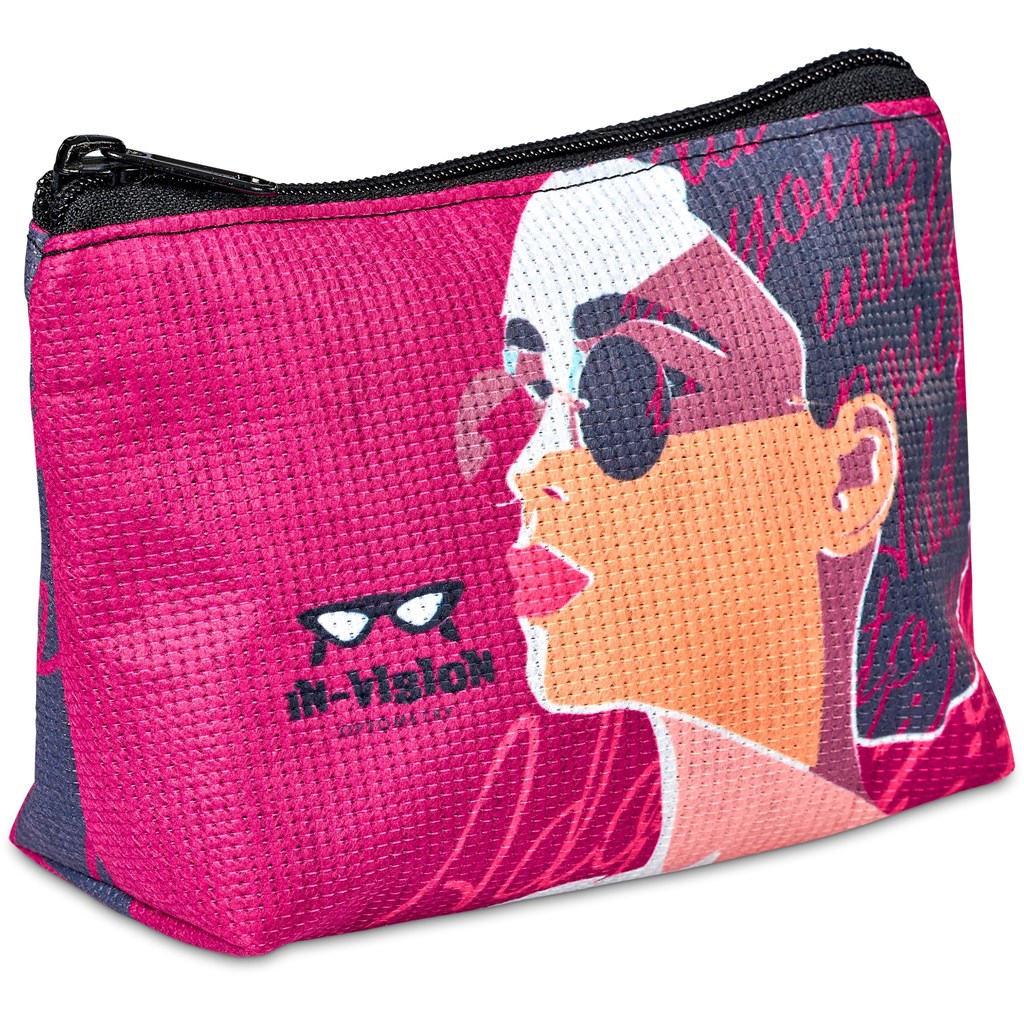 Pre-Production Sample Hoppla Recycled PET Stitch-Bond Mini Toiletry Bag - Image 2