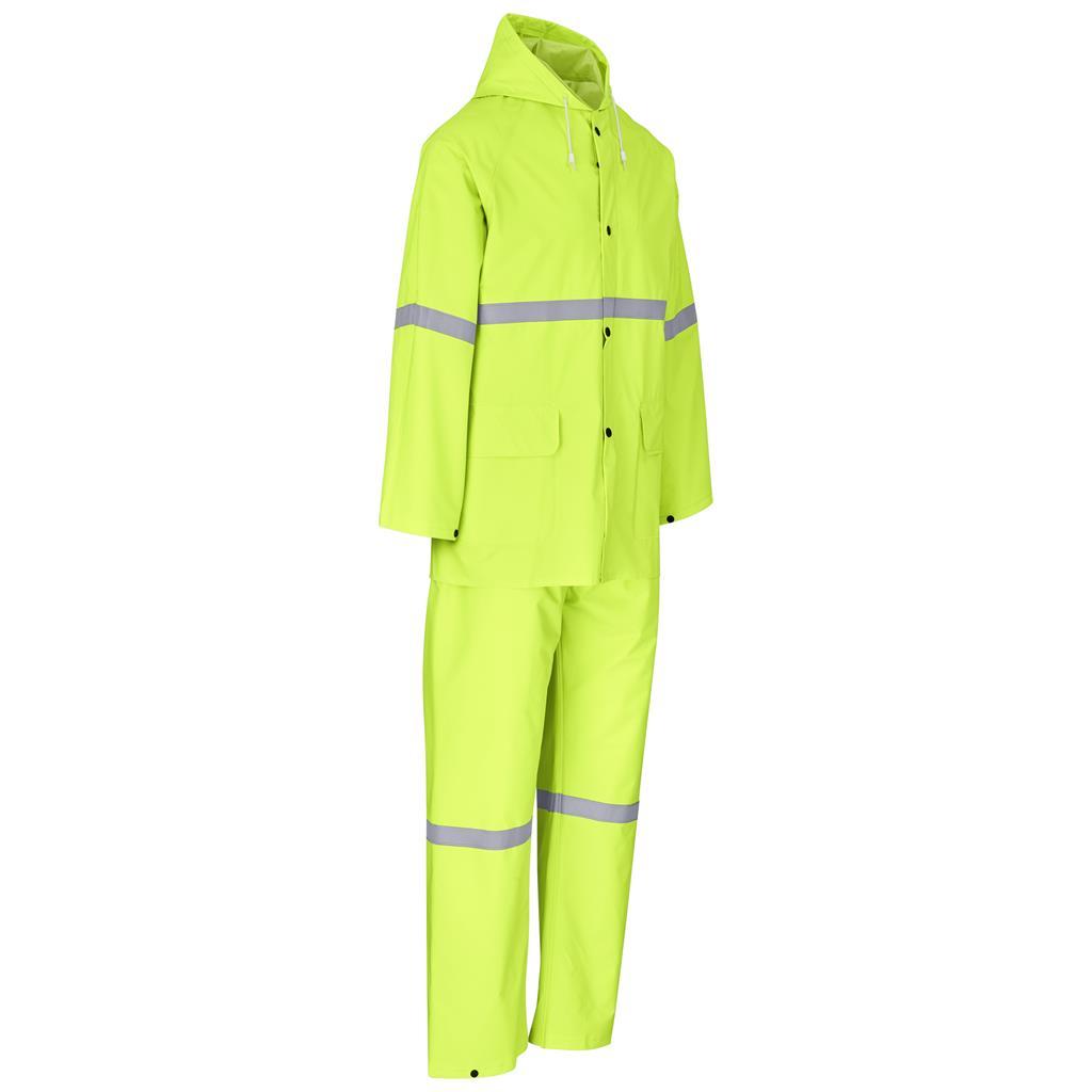 Light Duty Tornado Hi-Viz Reflective Rubberised Rainsuit - Yellow - Image 2